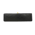 Chanel Shoulder Bag Quilted Lambskin Black Gold — view 3