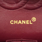 Chanel Shoulder Bag Quilted Lambskin Black Gold — view 5
