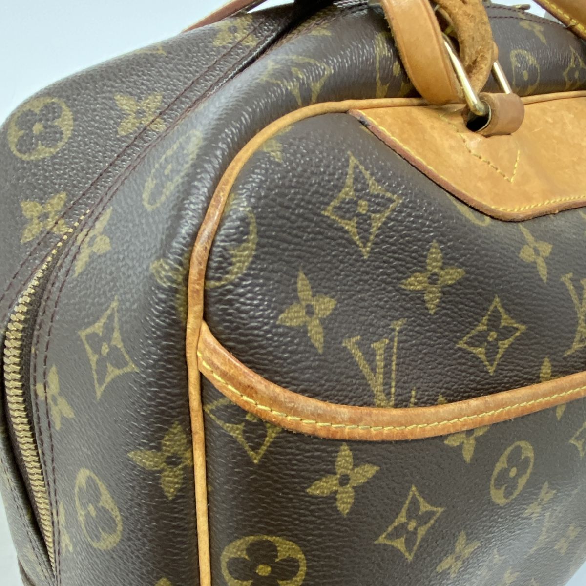 Louis Vuitton Handbag Monogram Deauville Brown — view 6