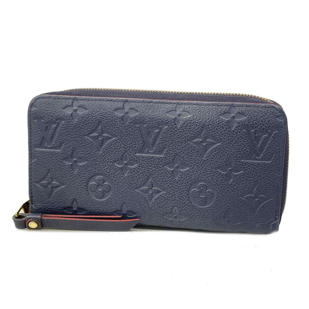 Louis Vuitton Wallet Monogram Empreinte Zippy Marine Rouge