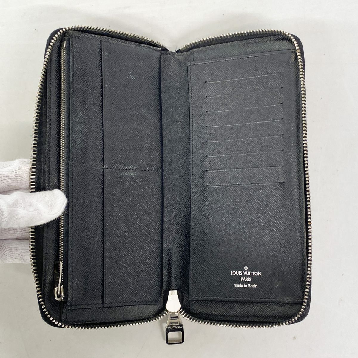 Louis Vuitton Wallet Damier Graphite Zippy Vertical Black — view 3