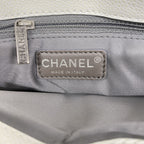 Chanel Shoulder Bag Caviar Leather White Silver — view 5