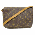 Louis Vuitton Shoulder Bag Monogram Musette Tango Short Strap Brown