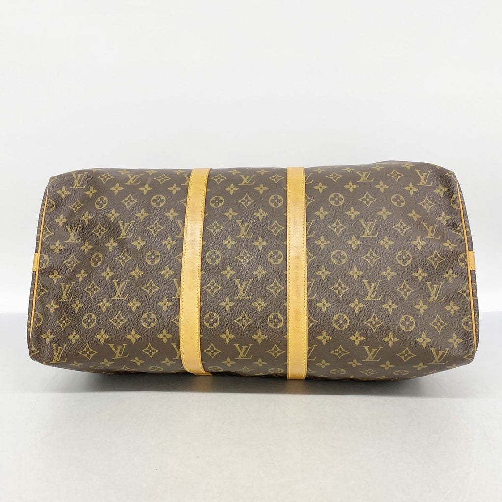 Louis Vuitton Boston Bag Monogram Keepall Bandouliere 55 Brown — view 3