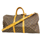 Louis Vuitton Boston Bag Monogram Keepall Bandouliere 55 Brown