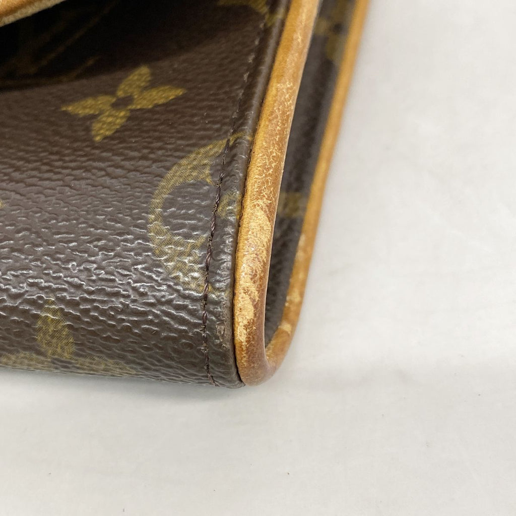 Louis Vuitton Shoulder Bag Monogram Pochette Twin GM Brown — view 6