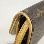 Louis Vuitton Shoulder Bag Monogram Pochette Twin GM Brown — view 8