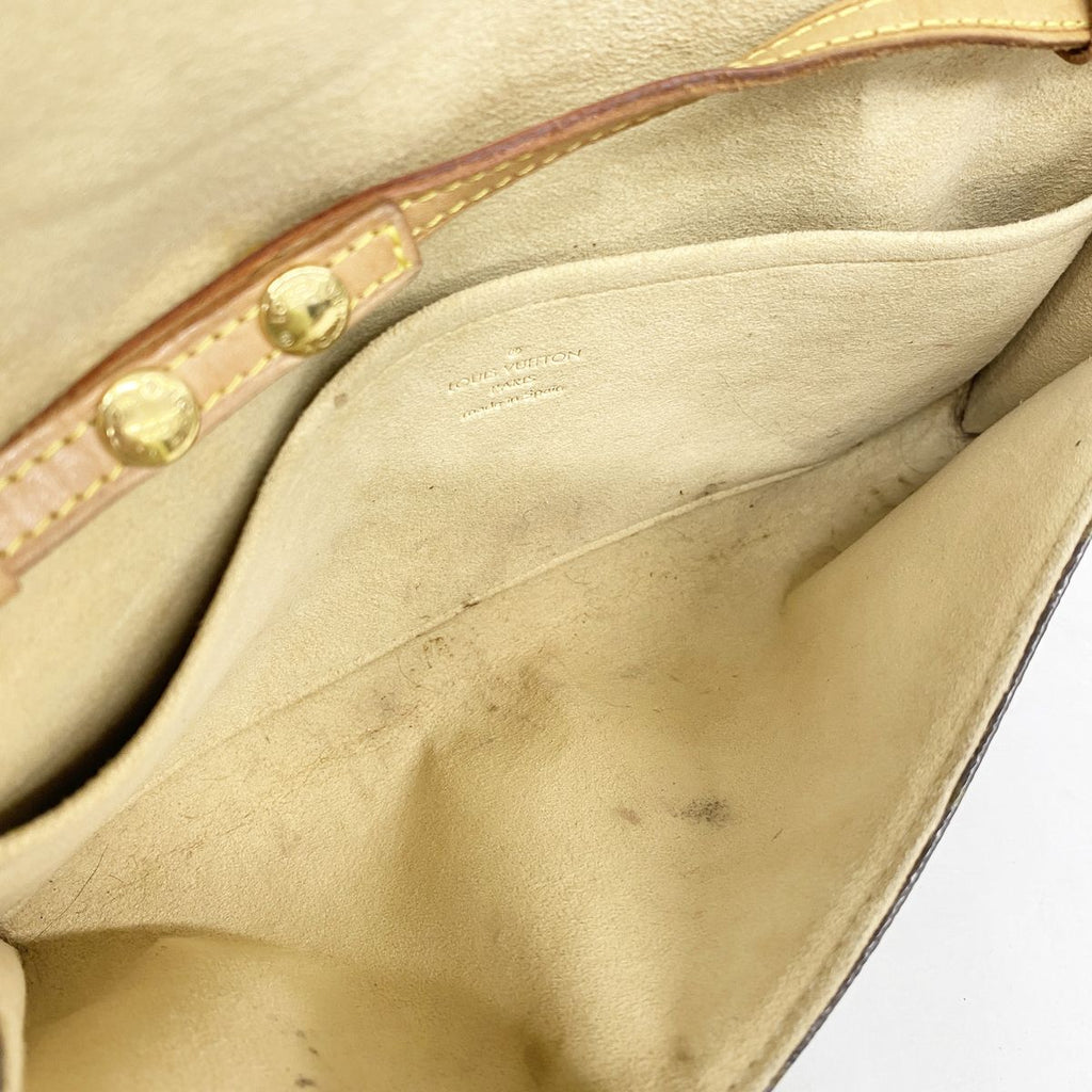Louis Vuitton Shoulder Bag Monogram Pochette Twin GM Brown — view 4