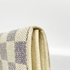 Louis Vuitton Wallet Damier Azur Portefeuille Sarah White — view 5