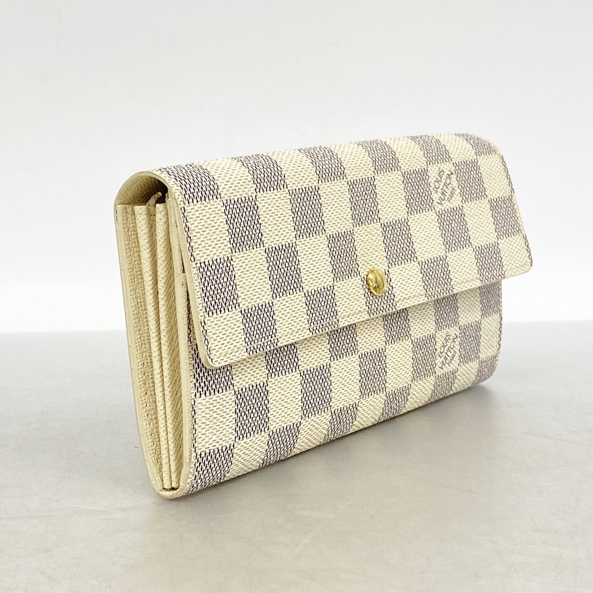 Louis Vuitton Wallet Damier Azur Portefeuille Sarah White — view 2
