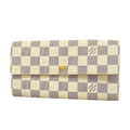 Louis Vuitton Wallet Damier Azur Portefeuille Sarah White