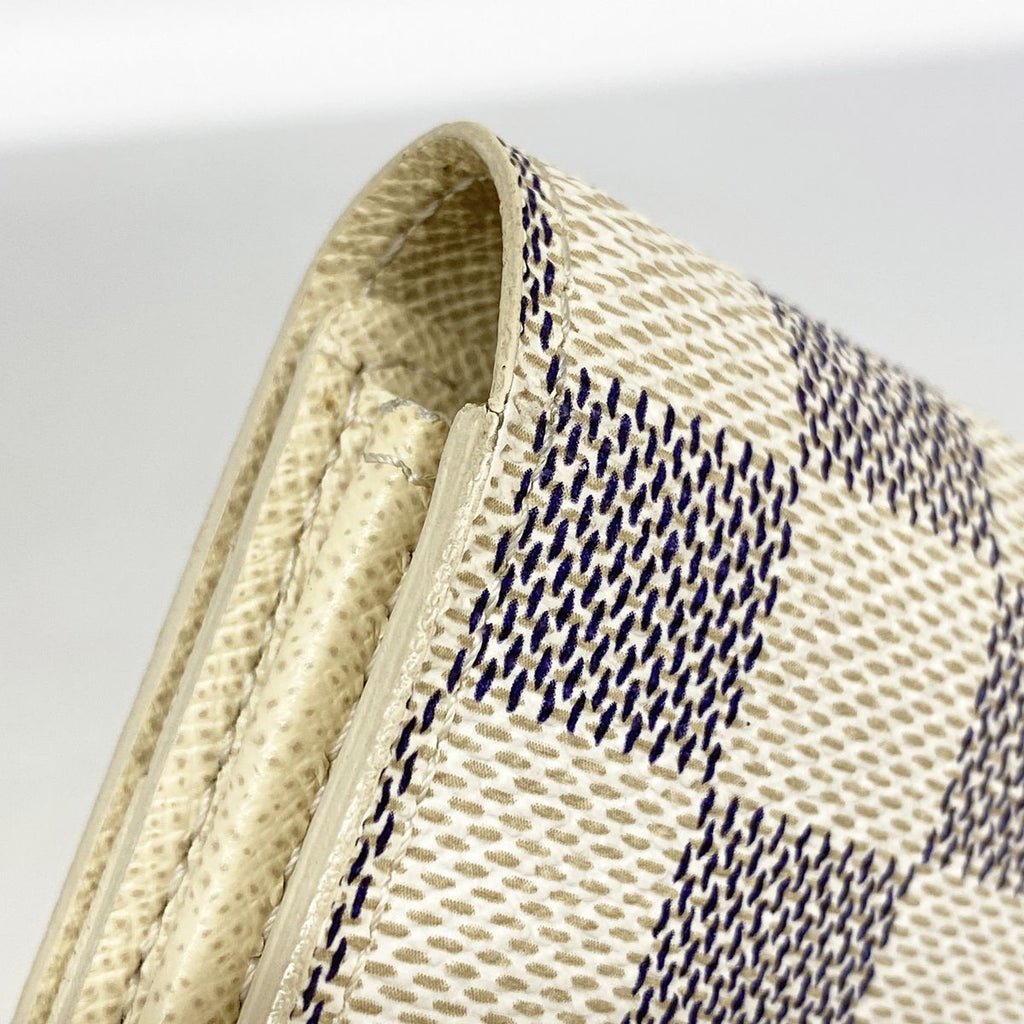 Louis Vuitton Wallet Damier Azur Portefeuille Sarah White — view 6