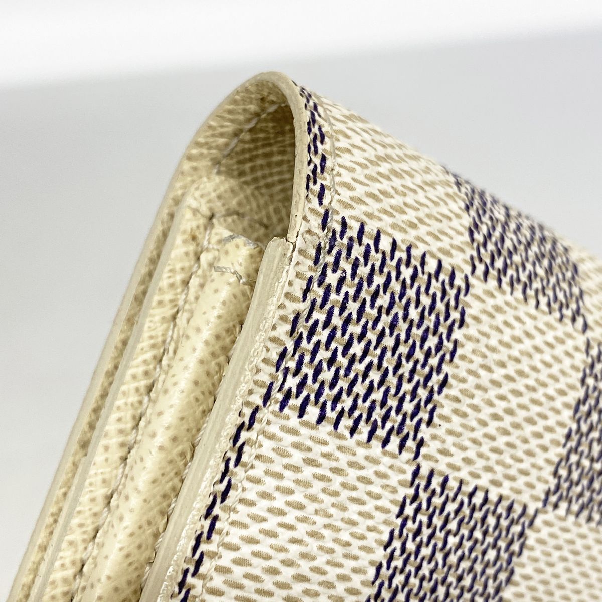 Louis Vuitton Wallet Damier Azur Portefeuille Sarah White — view 6