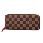 Louis Vuitton Wallet Damier Portefeuille Clemence Ebene
