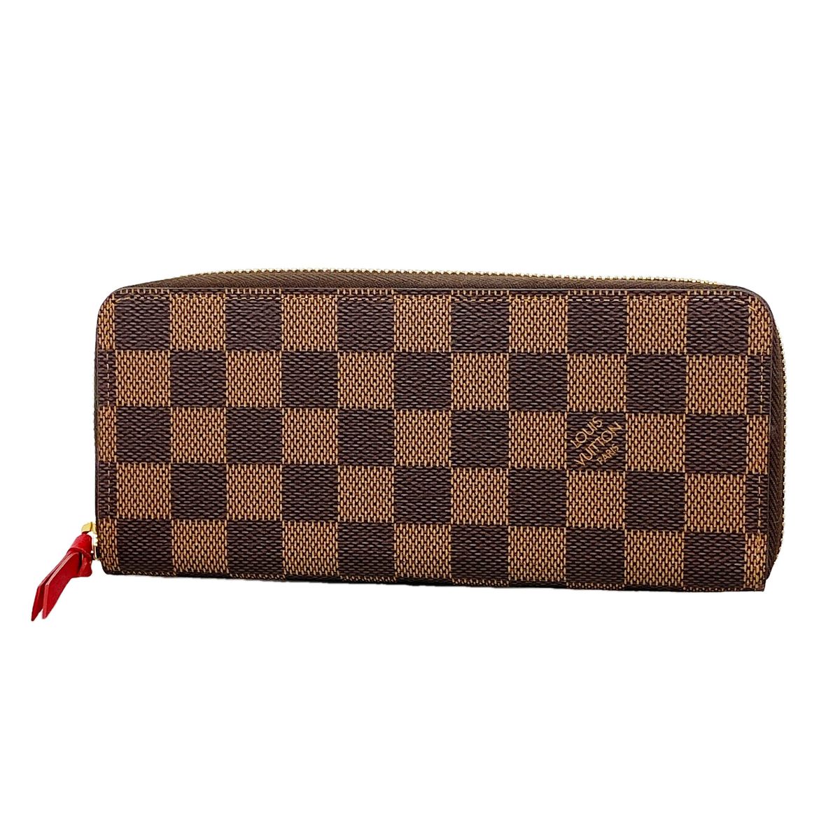 Louis Vuitton Wallet Damier Portefeuille Clemence Ebene