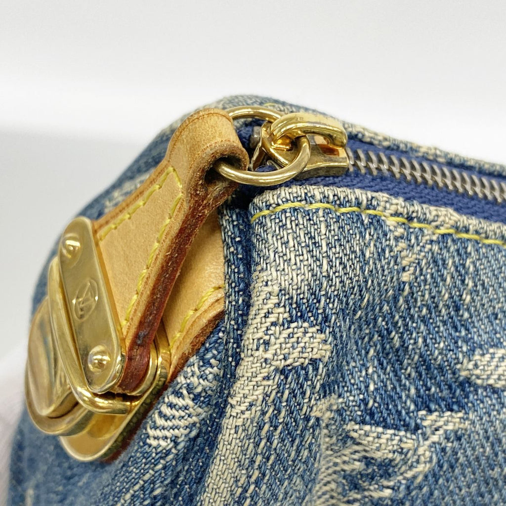 Louis Vuitton Pouch Monogram Denim Trousse Speedy PM Blue — view 6