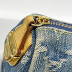 Louis Vuitton Pouch Monogram Denim Trousse Speedy PM Blue — view 6