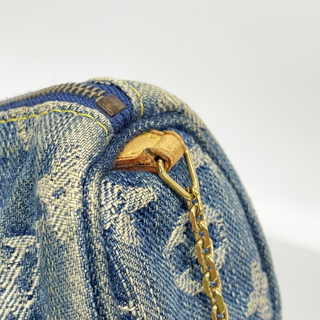 Louis Vuitton Pouch Monogram Denim Trousse Speedy PM Blue — view 7