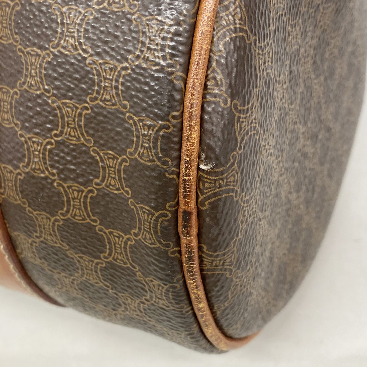 Celine Handbag Macadam Brown Gold — view 6