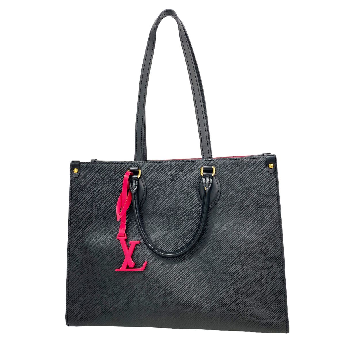 Louis Vuitton Tote Bag Epi On The Go MM Pink Noir 2-Way