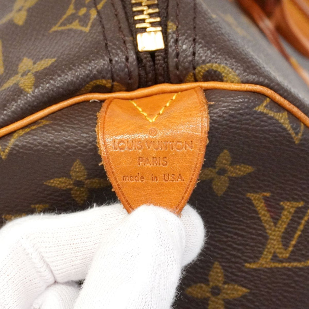 Louis Vuitton Boston Bag Monogram Keepall 45 Brown — view 5