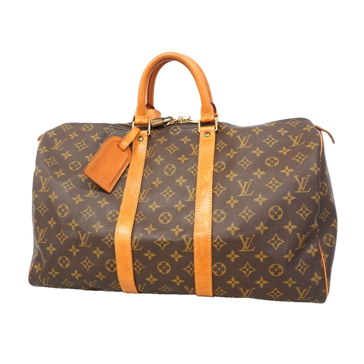 Louis Vuitton Boston Bag Monogram Keepall 45 Brown