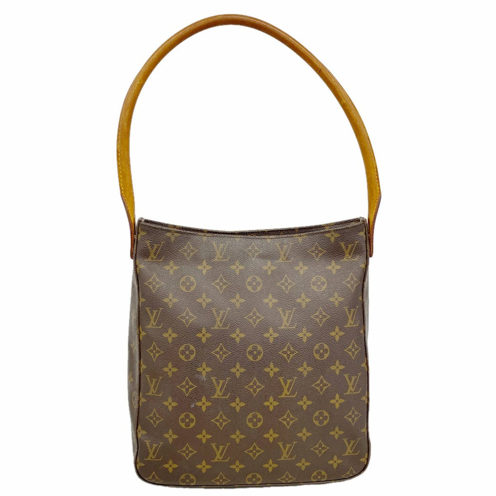 Louis Vuitton Shoulder Bag Monogram Looping GM Brown