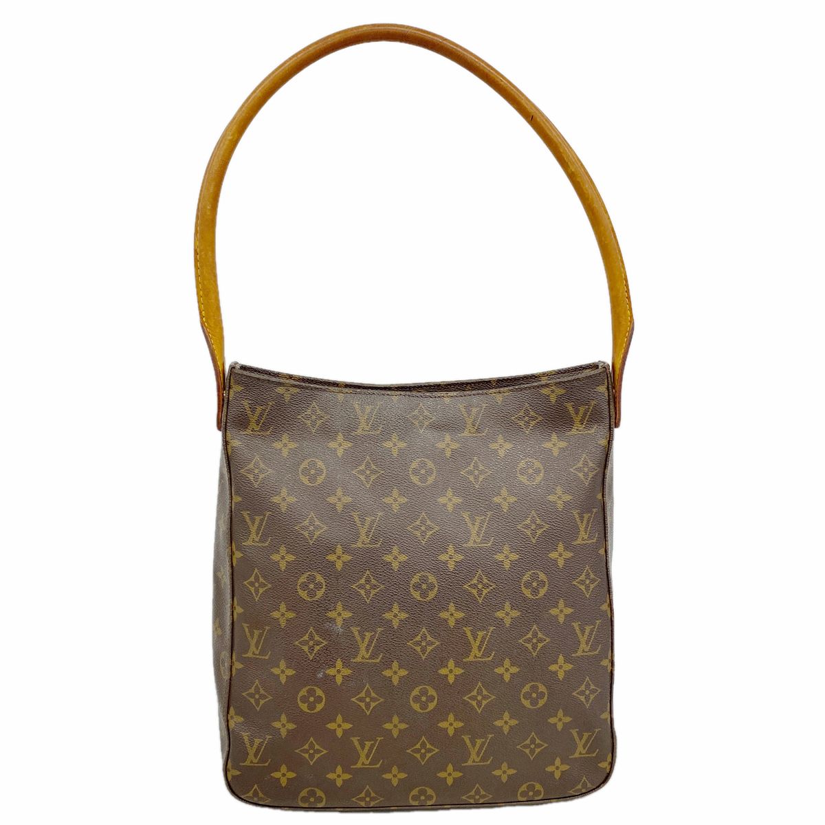 Louis Vuitton Shoulder Bag Monogram Looping GM Brown