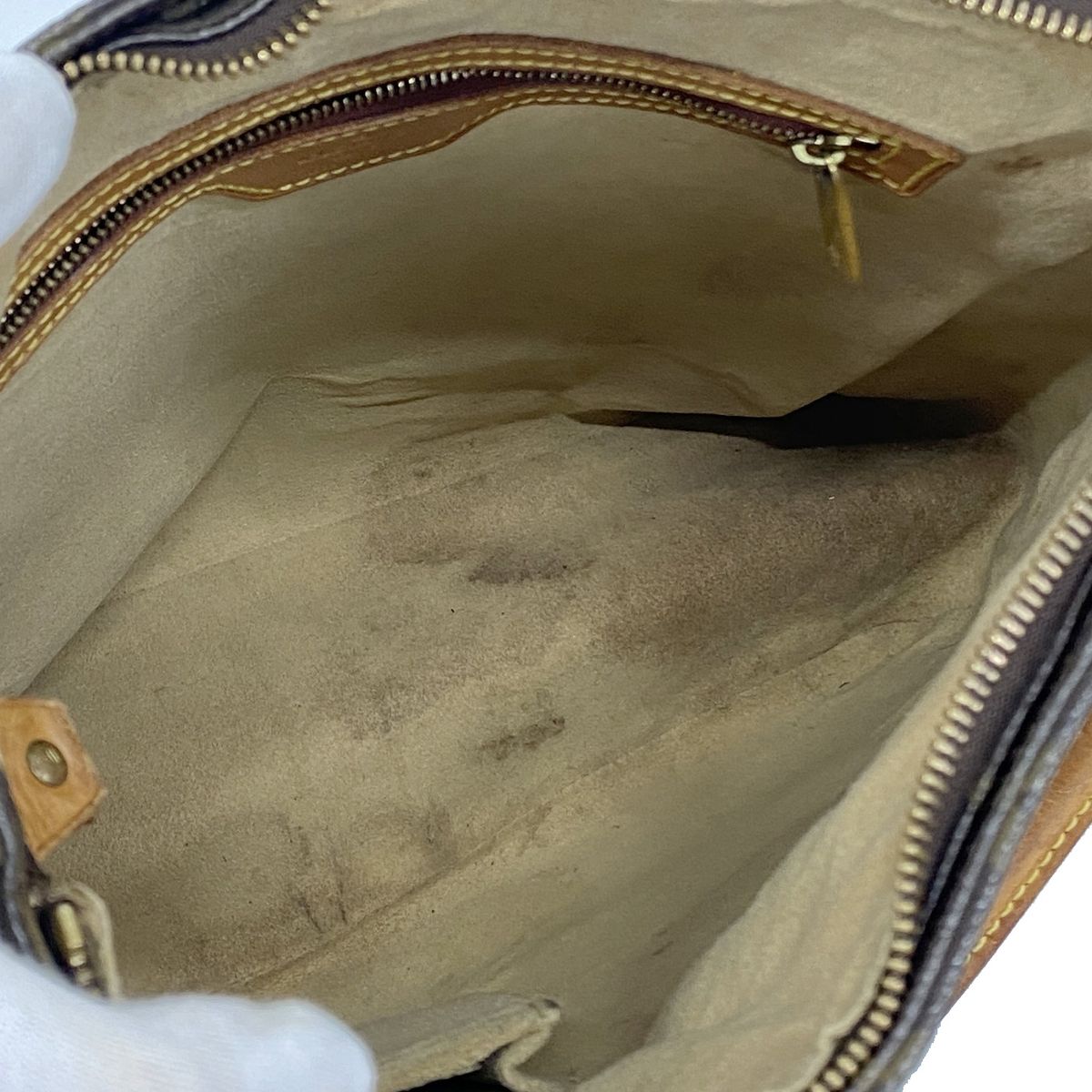 Louis Vuitton Shoulder Bag Monogram Looping GM Brown — view 4