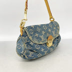 Louis Vuitton Handbag Monogram Denim Mini Pleaty Blue — view 2