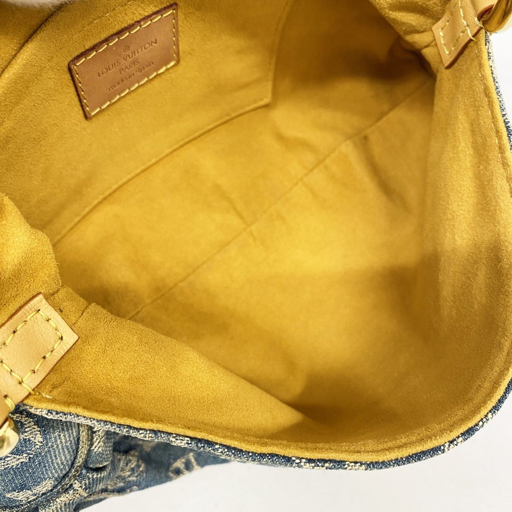 Louis Vuitton Handbag Monogram Denim Mini Pleaty Blue — view 4