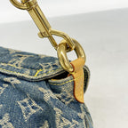 Louis Vuitton Handbag Monogram Denim Mini Pleaty Blue — view 8