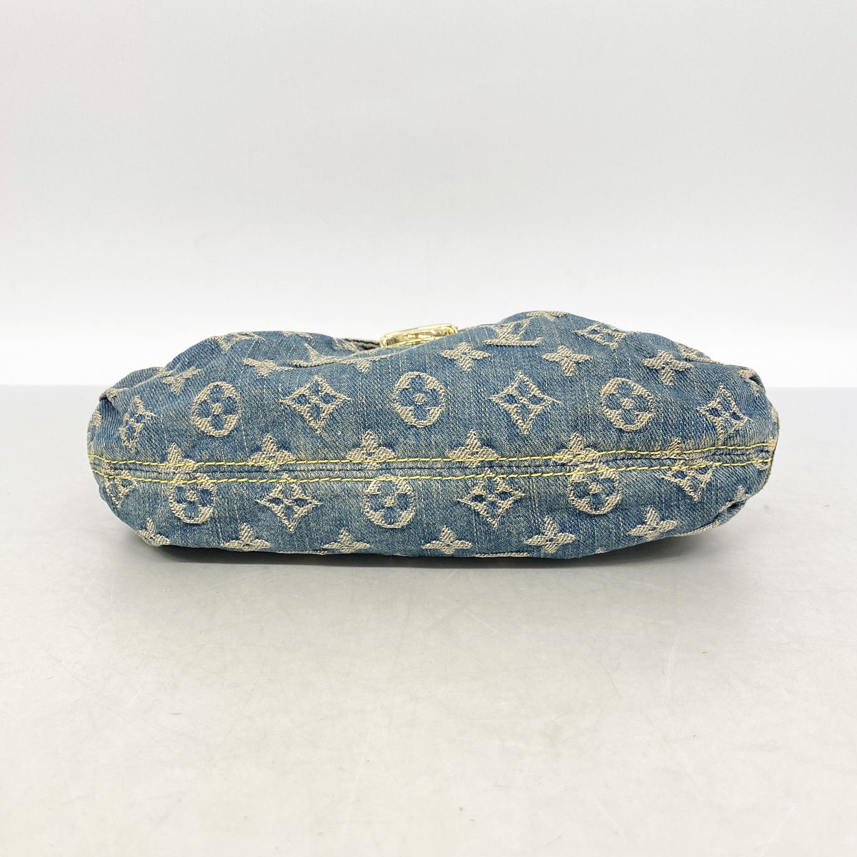 Louis Vuitton Handbag Monogram Denim Mini Pleaty Blue — view 3