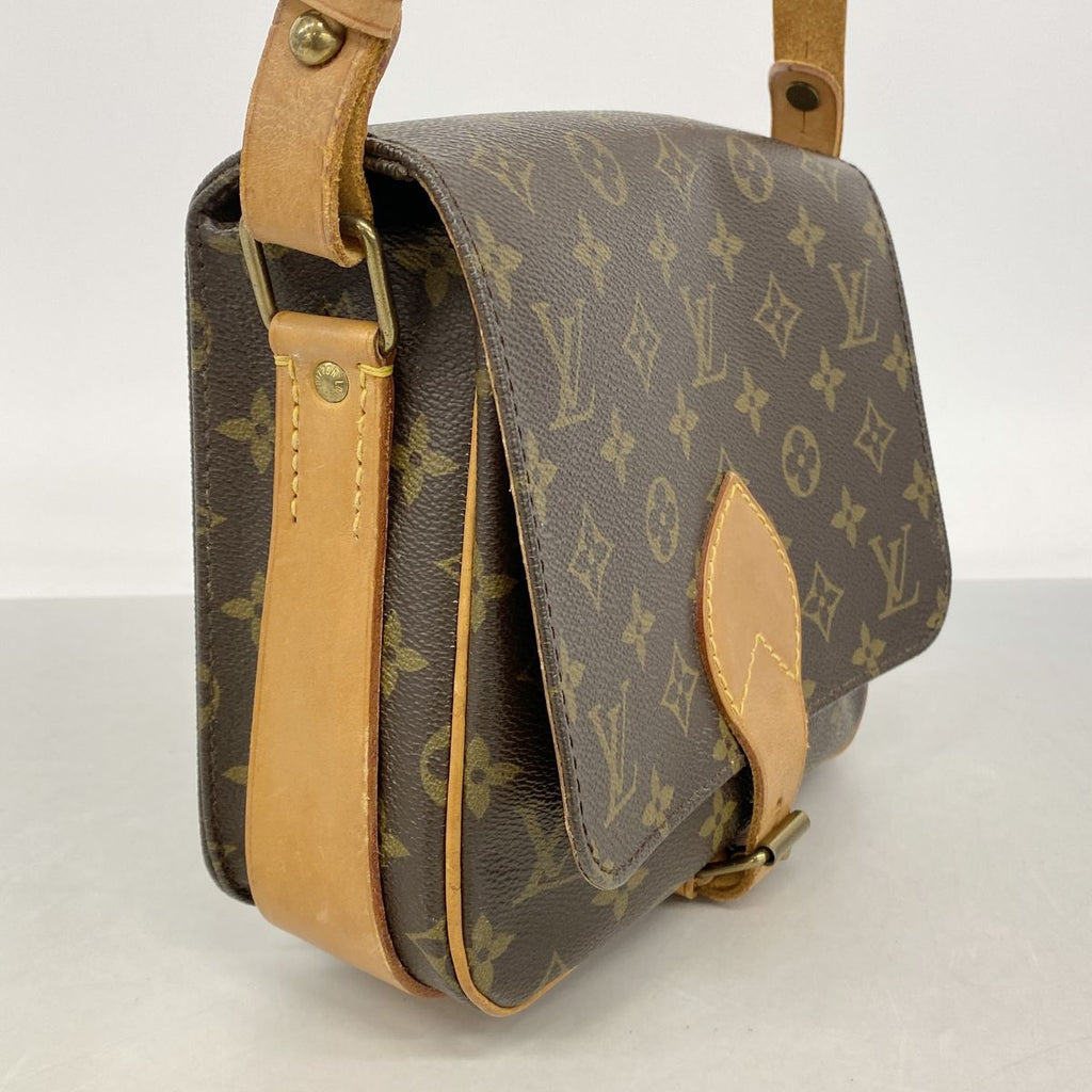 Louis Vuitton Shoulder Bag Monogram Cartouchiere MM Brown — view 2