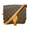 Louis Vuitton Shoulder Bag Monogram Cartouchiere MM Brown