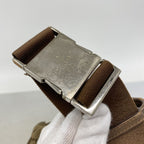 Gucci Waist Bag GG Canvas Brown Silver — view 7