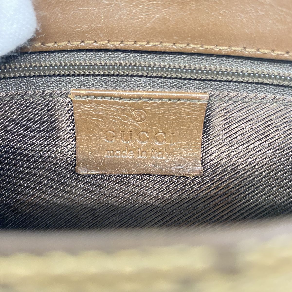 Gucci Waist Bag GG Canvas Brown Silver — view 5