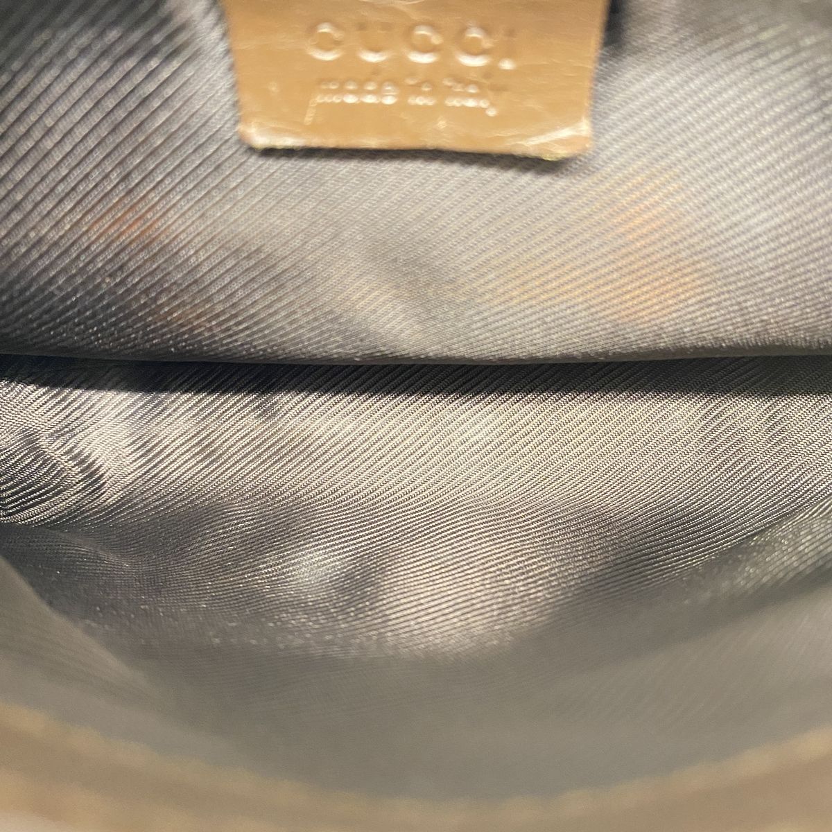 Gucci Waist Bag GG Canvas Brown Silver — view 4