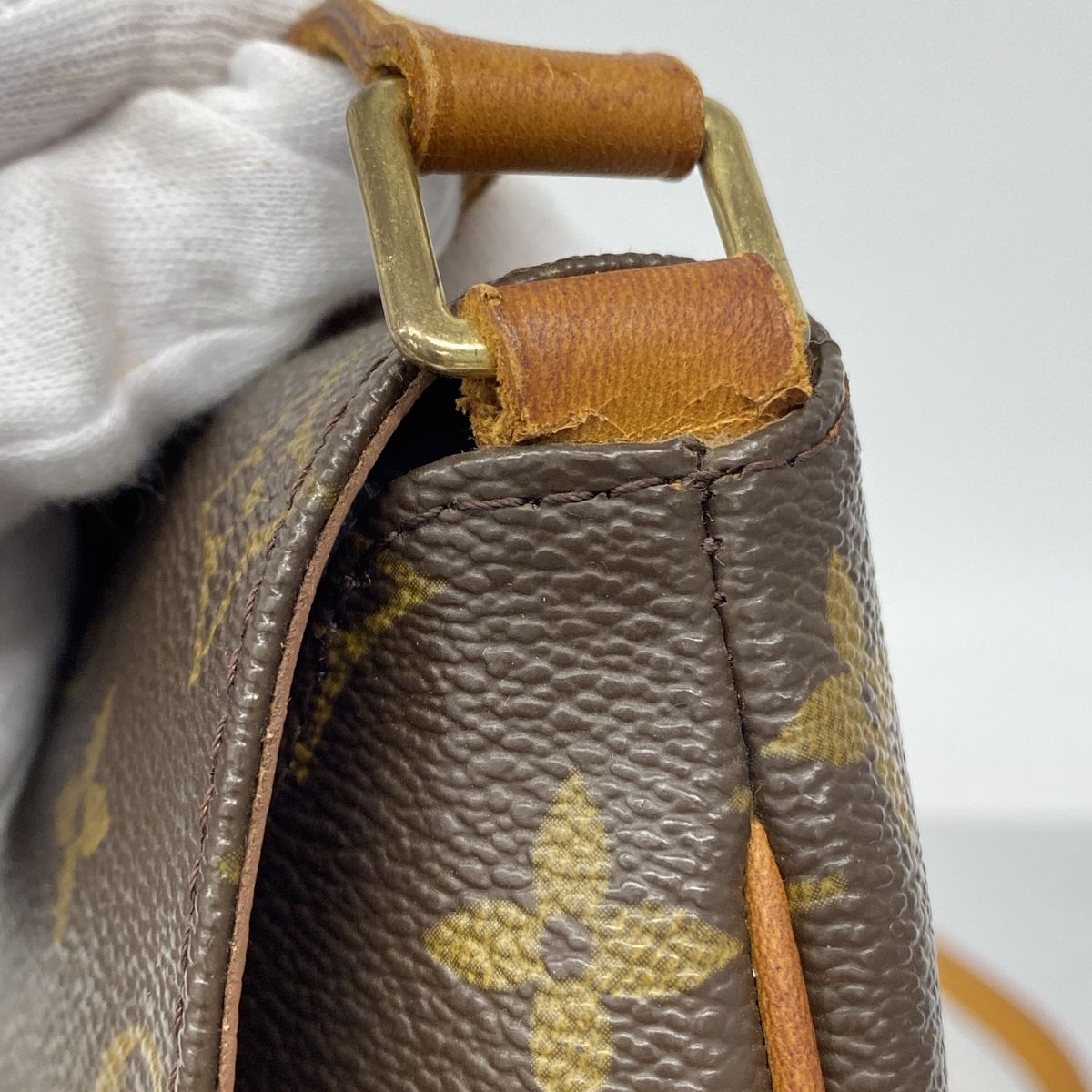 Louis Vuitton Shoulder Bag Monogram Musette Tango Long Strap Brown — view 6