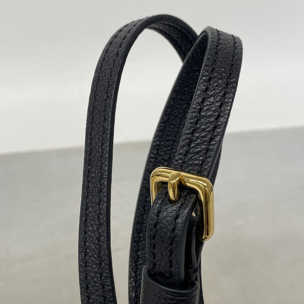 Louis Vuitton Shoulder Bag Monogram Empreinte Twice Noir — view 8