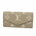 Louis Vuitton Wallet Monogram Empreinte Bicolor Portefeuille Sarah Tourterelle