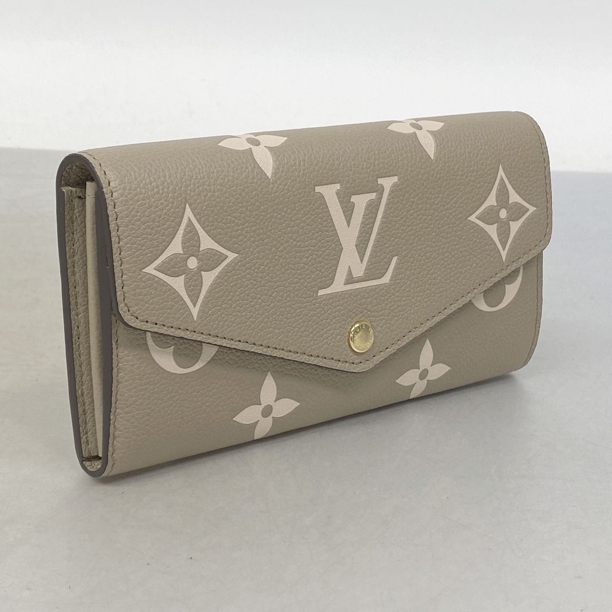 Louis Vuitton Wallet Monogram Empreinte Bicolor Portefeuille Sarah Tourterelle — view 2