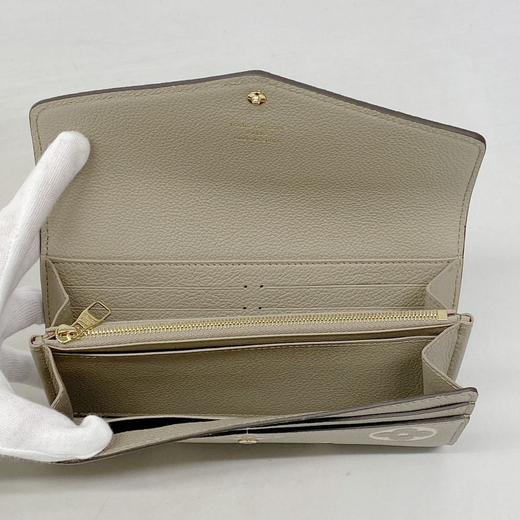 Louis Vuitton Wallet Monogram Empreinte Bicolor Portefeuille Sarah Tourterelle — view 3