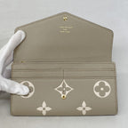 Louis Vuitton Wallet Monogram Empreinte Bicolor Portefeuille Sarah Tourterelle — view 5