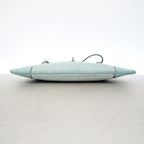 Gucci Shoulder Bag Suede Light Green Champagne Gold — view 3