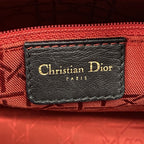 Dior Handbag Cannage Lady Leather Black Gold — view 5