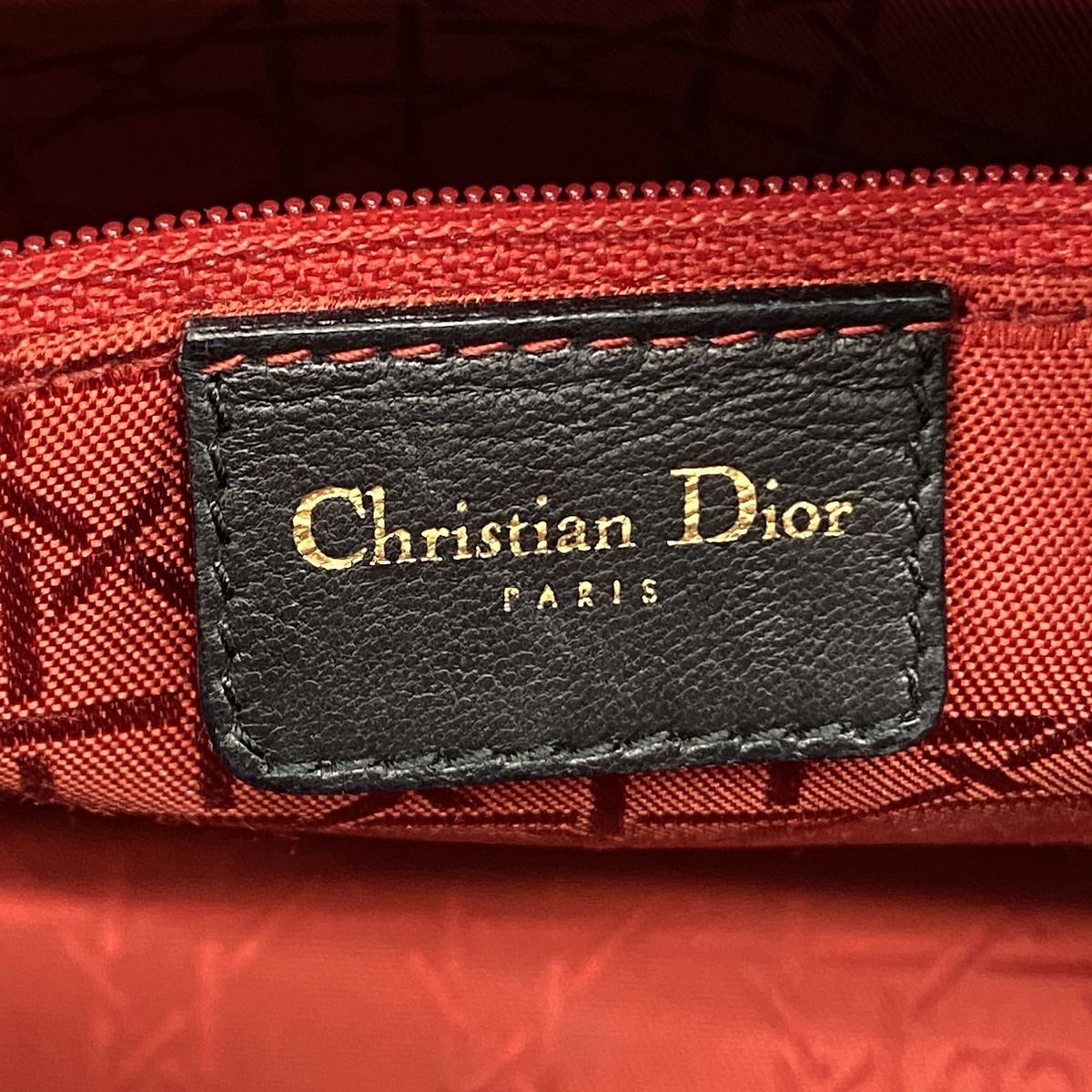 Dior Handbag Cannage Lady Leather Black Gold — view 5