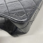 Chanel Shoulder Bag 2.55 Calfskin Black Silver — view 6