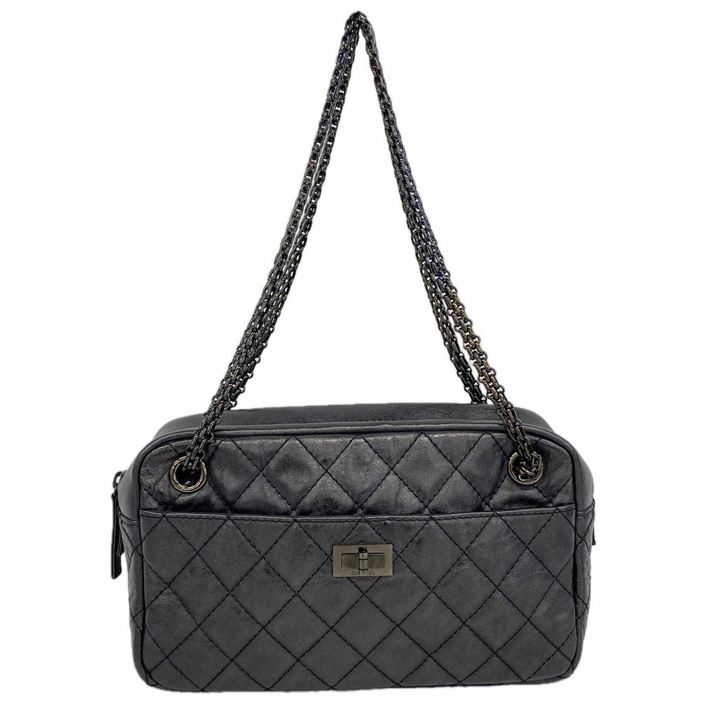 Chanel Shoulder Bag 2.55 Calfskin Black