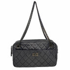 Chanel Shoulder Bag 2.55 Calfskin Black
